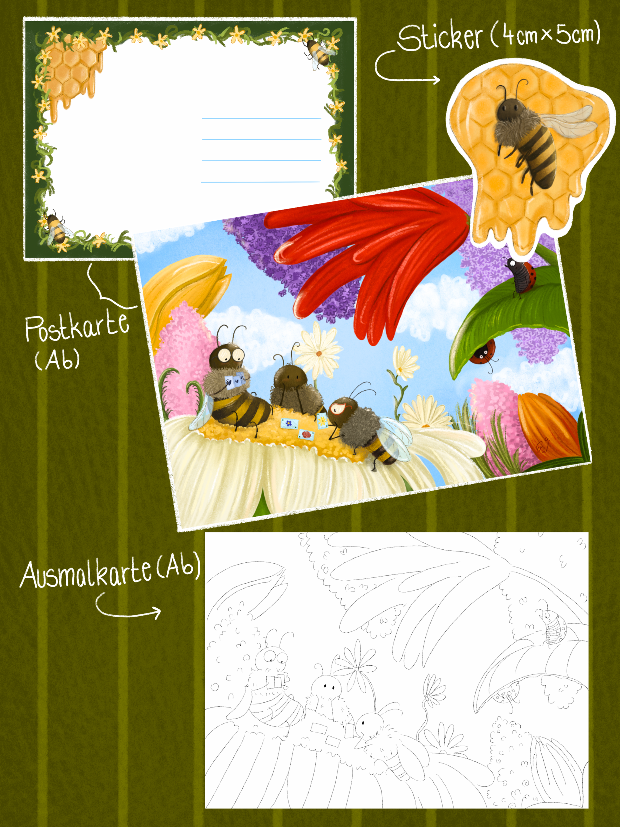 Das Bienenpoker - Set